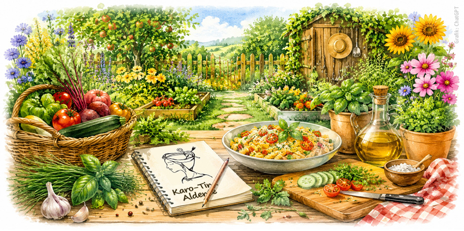 Karo-Tina Aldente – Wenn der Kleingarten Rezepte schreibt