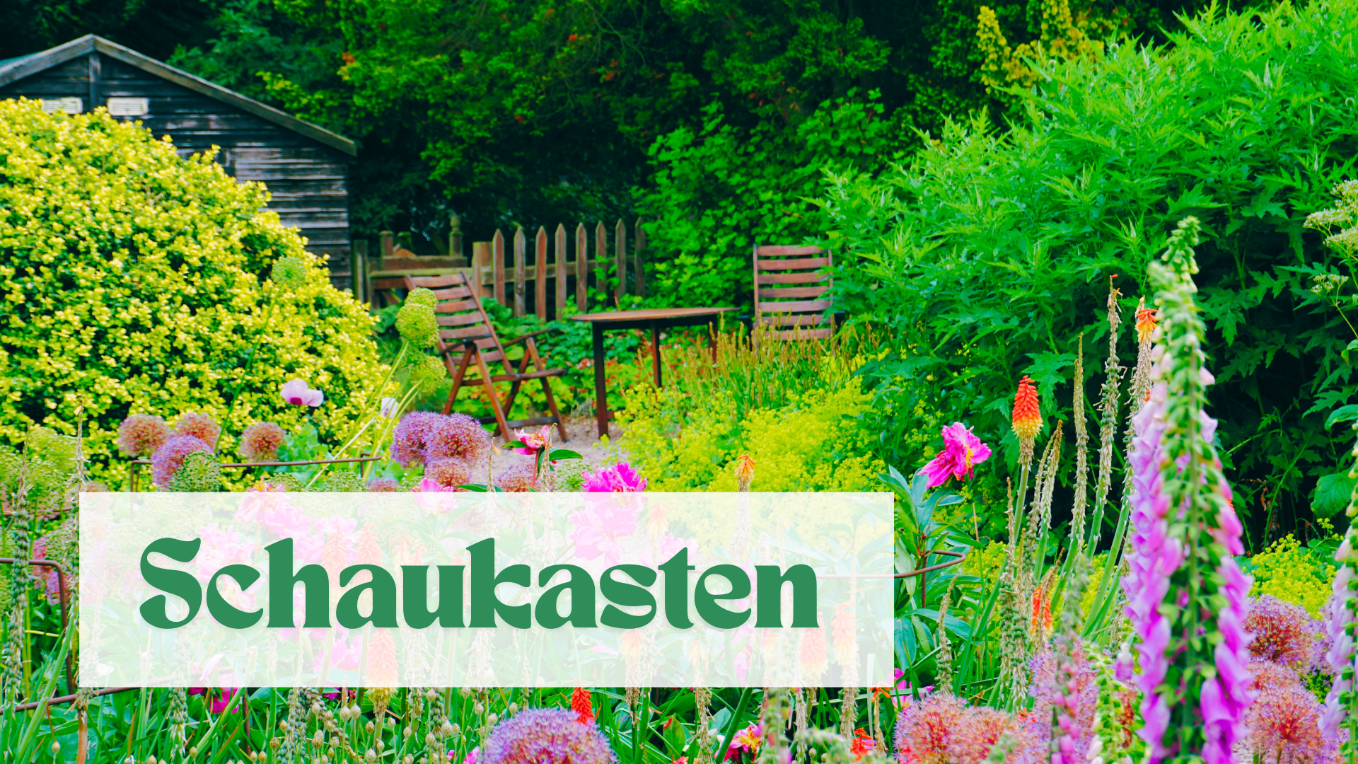 Blick in einen Sommergarten