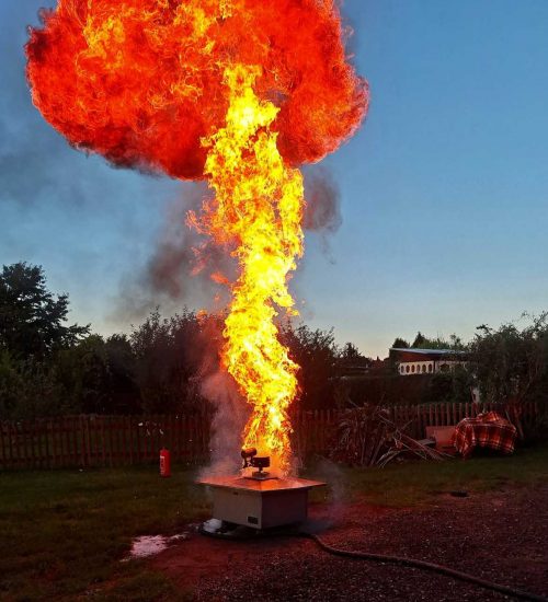 Feuerexplosion bei Fettbrand